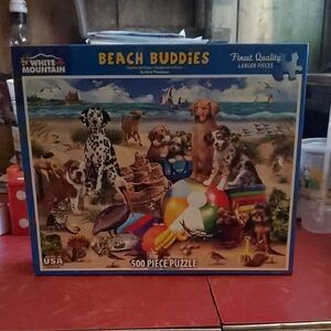 White Mountain Beach Buddies Dog Puzzle